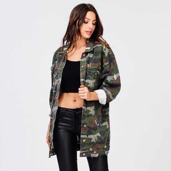 Camo Jean Oversized Jacket - Picture 2 of 8